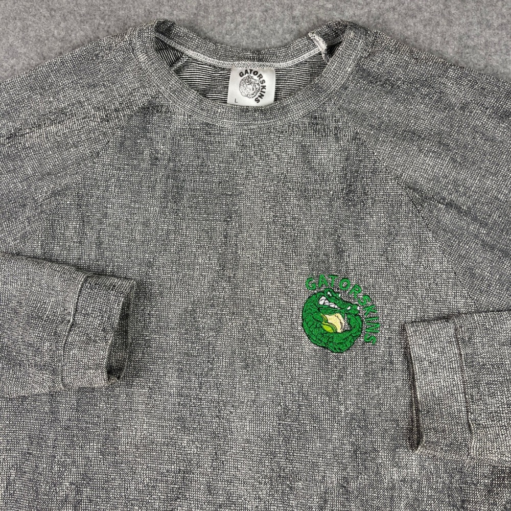 Gatorskins Shirt Mens Large Gray Base Layer Windproof Thermal Long Sleeve USA